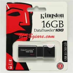 USB 3.0 16GB Kingston DT100G3 Data Traveler